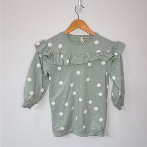 Jessica Simpson Kids Green Polka Dot Sweater (6x)